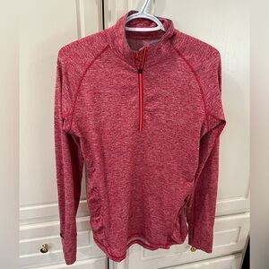 Saucony Women's Red Quarter-Zip Pullover